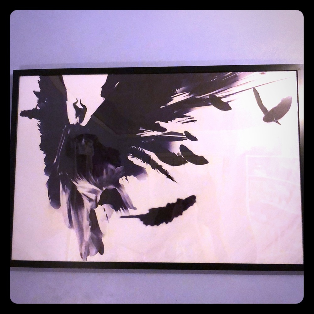 Maleficent custom framed movie art work